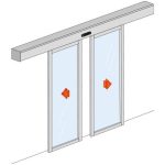 Kit mécanisme Doorgate pour porte vitrée 5800 sans assemblage