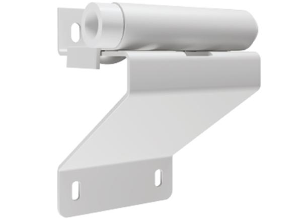 Support de roulette réglable rail simple laqué blanc 9016