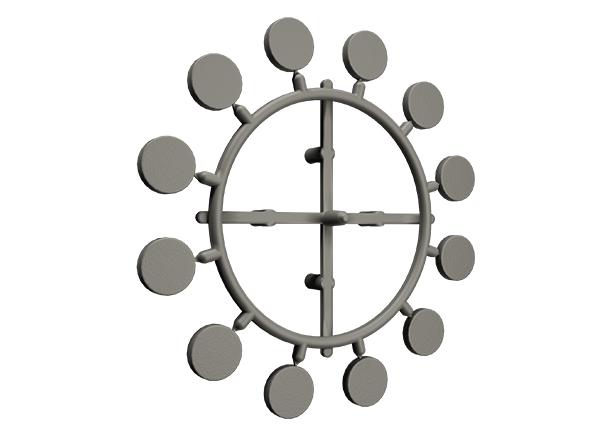 Peigne 12 capuchons pour vis autoperceuses Fibrotec 7022