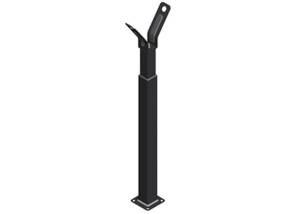 Support réglable prépercé pour lisse de barrière Roger