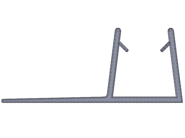 MBP25 – Joint latéral caoutchouc pour verre 10 mm