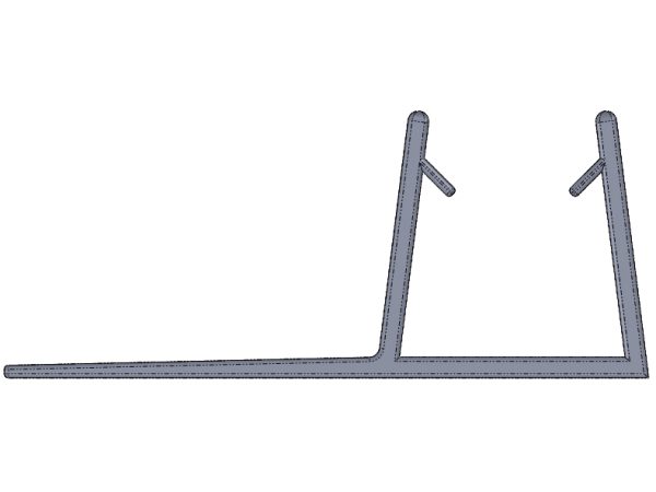 MBP30 – Joint latéral caoutchouc pour verre 10 mm