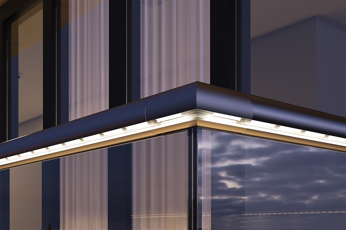 Garde-corps en verre C50 LED