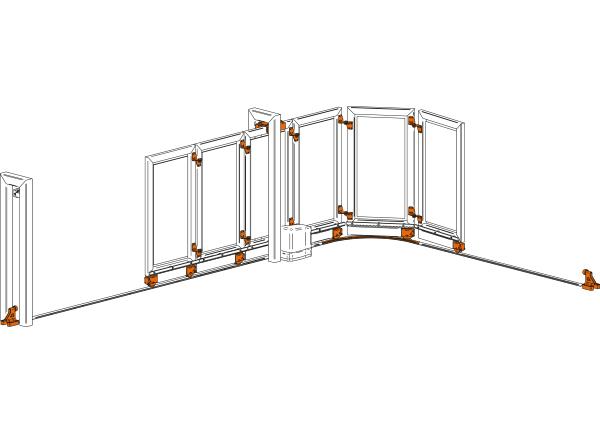 Rail rond perforé 3 m