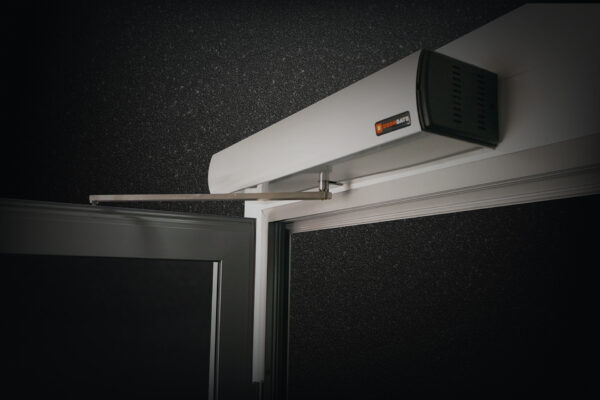 Doorgate – Mécanisme de porte vitrée pivotante