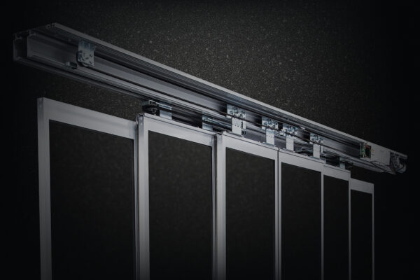 Doorgate – Mécanisme de porte vitrée télescopique