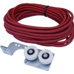Kit élastique pour porte vitrée