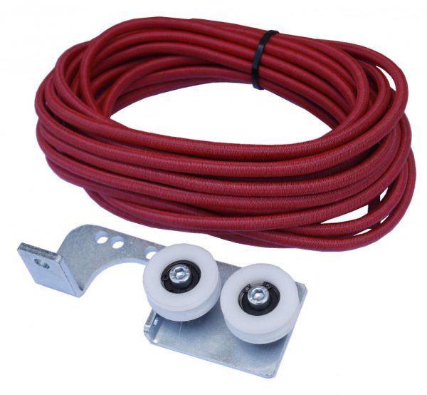 Kit élastique pour porte vitrée
