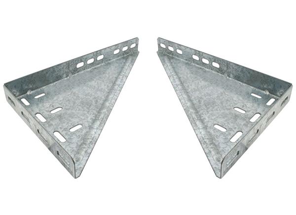 Paire de plaques triangulaires pour tube bas pour ressort industriel