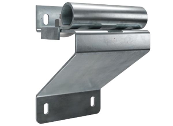 Support de roulette réglable rail simple galvanisé