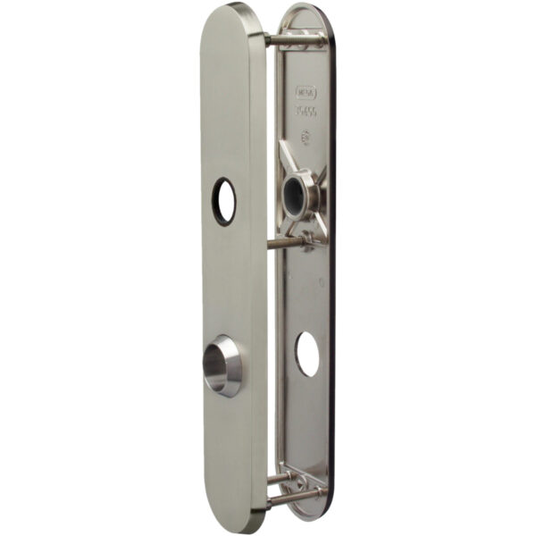 Entrée de sécurité 35.488 MEGA – 78 mm, Nickelé mat