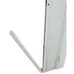 Rail relevable pour grille extensible