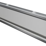 Hublot aluminium 1000X250 vitrage dépoli