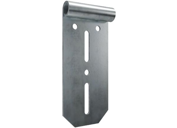 Support de roulette réglable double rail galvanisé