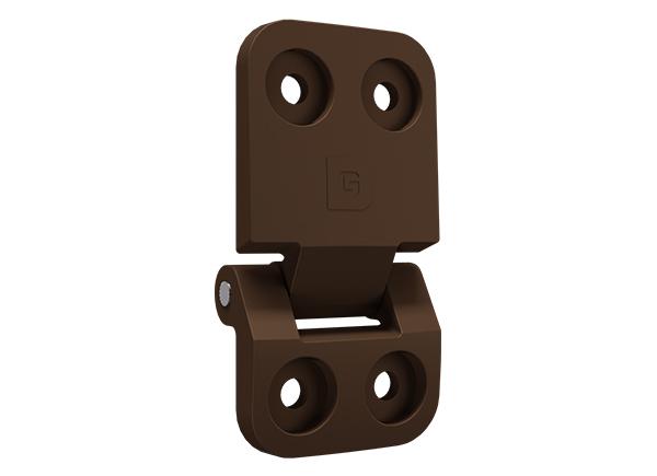 Charnière Fibrotec porte de service 8014 / imitation bois foncé