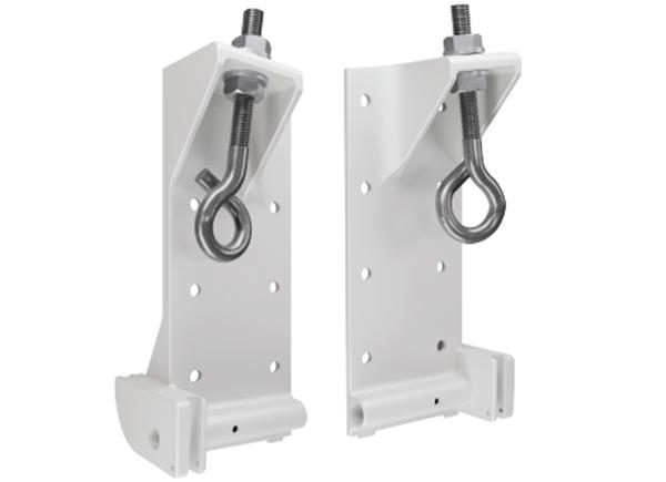 Support de câble réglable laqué blanc 9016