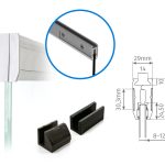 KIT F2 - KIT DE PINCE DE SERRAGE POUR FIXATION DE VERRE 8-12 MM – Pinces de fixation pour verre 8-12 mm
