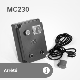 MC230 – Centrale électronique avec dispositifs de sécurité