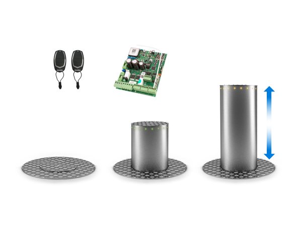 MPIE10/600 – Borne escamotable électromécanique inox