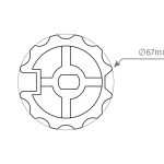 MTL25 – Adaptateur rond Ø67 mm pour moteur tubulaire