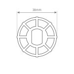 MTL35 – Adaptateur rond Ø38 mm pour moteur tubulaire