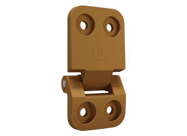 Charnière Fibrotec porte de service imitation bois clair