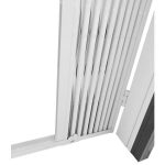 Rail pivotant pour grille extensible
