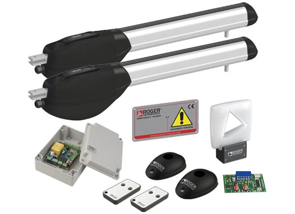 Kit moteur battant portails jusqu’à 2,5 m fins de course à microrupteur