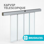KAPVSP TÉLESCOPIQUE – Porte automatique vitrée télescopique