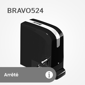 BRAVO524 – Automatisme pour portail coulissant 24 V