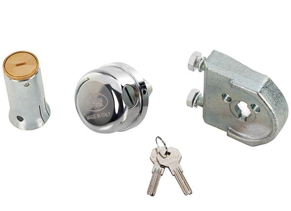 Serrure d’accrochage au sol pour porte enroulable / rideau